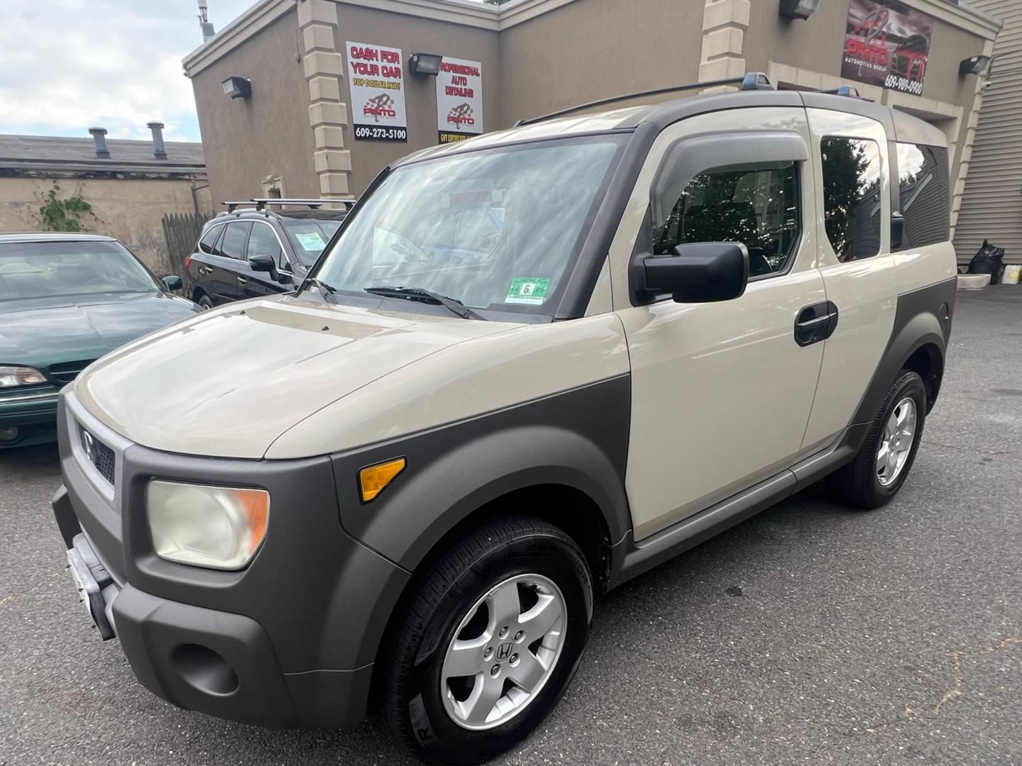 2005 Beige /Gray Honda Element EX 4WD 4-spd AT (5J6YH286X5L) with an 2.4L L4 DOHC 16V engine, 4 Speed Automatic Overdrive transmission, located at 1018 Brunswick Ave, Trenton, NJ, 08638, (609) 989-0900, 40.240086, -74.748085 - Wow, This Element is Super Clean and runs like new! An absolute must see and drive to appreciate this rare Honda!! - Photo#0